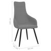 vidaXL Chaise de canap&eacute; Gris clair Tissu