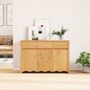 vidaXL Buffet Drammen Ch&ecirc;ne 114 x 43 x 75,5 cm Bois de pin massif