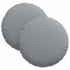 vidaXL Coussins de si&egrave;ge 2 pcs Gris clair &Oslash;30 x 13 cm tissu