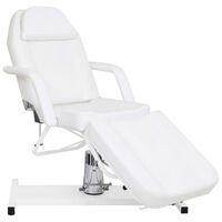 vidaXL Table de massage Blanc 180x62x(87-112) cm