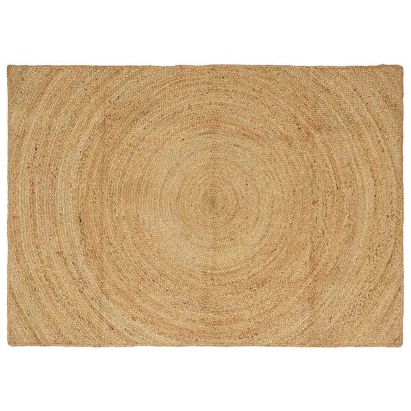 vidaXL Tapis de surface Rectangulaire Marron 120 x 170 cm Jute