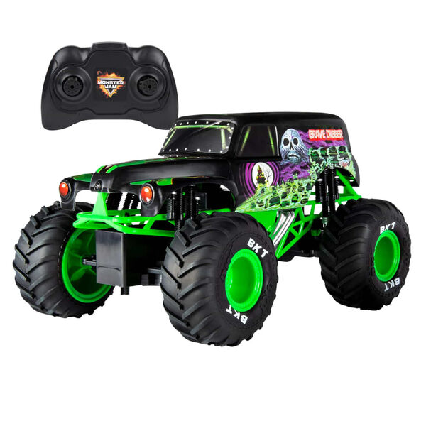 Monster Jam Camion jouet Grave Digger avec t&eacute;l&eacute;commande 1:15