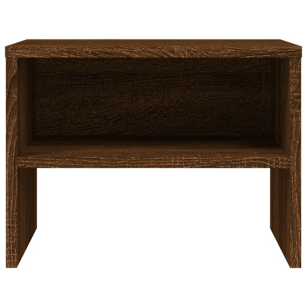 vidaXL Table de chevet Ch&ecirc;ne marron 40x30x30 cm Bois d'ing&eacute;nierie