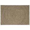 vidaXL Tapis de zone Naturel et noir 200 x 290 cm Jute