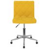 vidaXL Chaises &agrave; manger pivotantes lot de 2 jaune moutarde velours