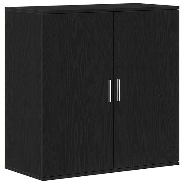 vidaXL Buffet Ch&ecirc;ne noir 79 x 38 x 80 cm Bois d'ing&eacute;nierie