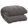 vidaXL Couverture lest&eacute;e Gris 152x203 cm 7 kg Tissu