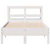 vidaXL Cadre de lit sans matelas blanc 100x200 cm bois de pin massif