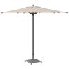 vidaXL Pied de parasol Aspect Bois Gris Foncé 45 x 45 x 31 cm