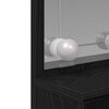vidaXL Table de Toilette avec tiroir Chêne noir 86.5 x 35 x 136 cm