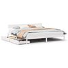 vidaXL Cadre de lit sans matelas blanc 180x200 cm bois massif de pin