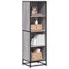 vidaXL Biblioth&egrave;que sonoma gris 40x35x139 cm bois d'ing&eacute;nierie