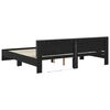 vidaXL Cadre de lit Ch&ecirc;ne noir 180 x 200 cm Bois d'ing&eacute;nierie