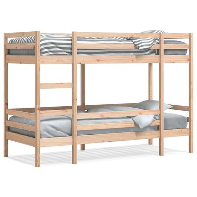 vidaXL Lit superposé sans matelas 90x190 cm bois de pin massif