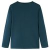 T-shirt pour enfants &agrave; manches longues vert fonc&eacute; 140