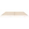 vidaXL Cadre de lit sans matelas blanc 135x190 cm bois de pin massif