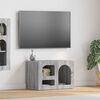 vidaXL Meuble TV Gris Sonoma 60 x 35 x 40 cm Bois d'ing&eacute;nierie