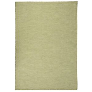 vidaXL Tapis &agrave; tissage plat d'ext&eacute;rieur 160x230 cm Vert