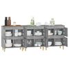 vidaXL Buffets 3 pcs gris b&eacute;ton 60x35x70 cm bois d'ing&eacute;nierie