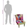 vidaXL Chaise fran&ccedil;aise au design patchwork tissu