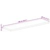 vidaXL Dessus de table 100x30x2,5cm rectangulaire bois massif d'acacia