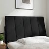 vidaXL Coussin de t&ecirc;te de lit Hanko noir 80 cm tissu