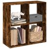 vidaXL &Eacute;tag&egrave;re s&eacute;paratrice de pi&egrave;ce ch&ecirc;ne fum&eacute; 69,5x29x69,5 cm
