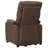 vidaXL Fauteuil de massage Taupe Tissu