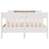 vidaXL Lit biblioth&egrave;que sans matelas blanc 140x200 cm bois pin massif