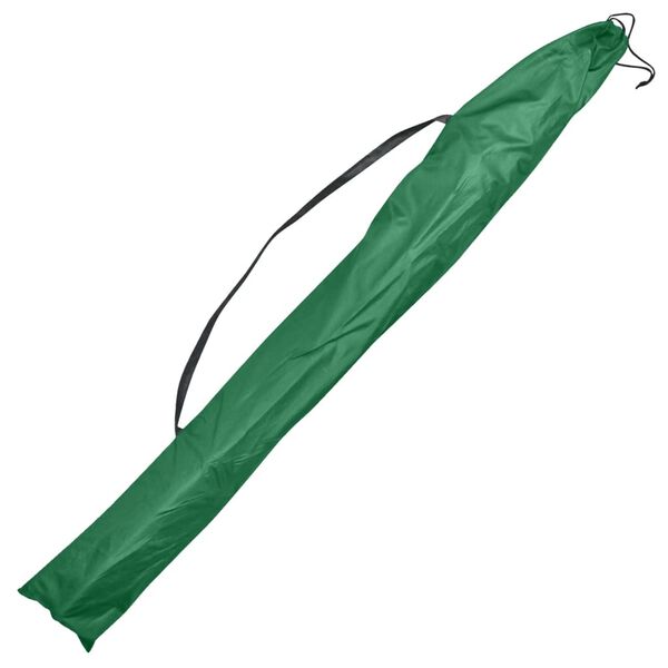 vidaXL Parapluie de pêche Vert 300x240 cm