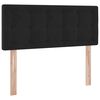vidaXL Lit de Rangement avec matelas Noir 120 x 190 cm Velours