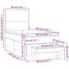 vidaXL Sommier &agrave; lattes de lit avec matelas Bleu fonc&eacute; 90x190 cm