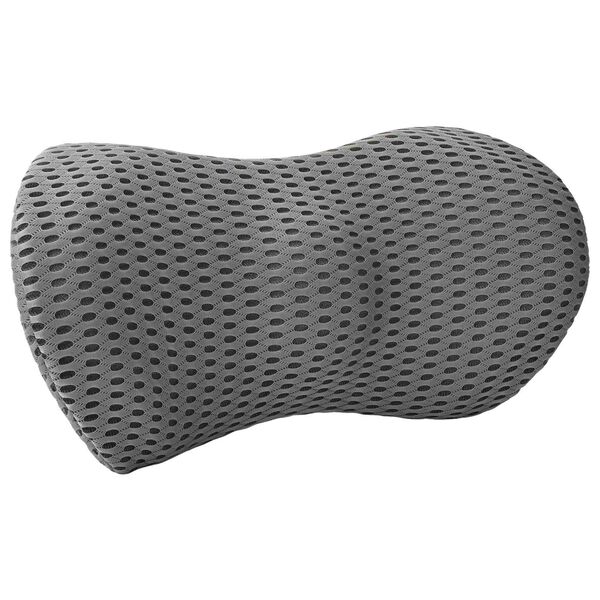 vidaXL Coussin dorsal Gris Mousse &agrave; m&eacute;moire de forme 47,5 x 23 x 12 cm
