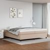 vidaXL Sommier &agrave; lattes de lit avec matelas Cappuccino 200x200 cm