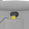 vidaXL Fauteuil de massage inclinable gris nuage tissu