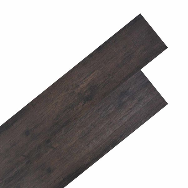 vidaXL Planches de sol 18 pcs Gris fonc&eacute; 5,26 m&sup2; PVC