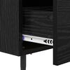 vidaXL Cabinet de chevet avec tiroir Ch&ecirc;ne noir 40 x 35 x 47,5 cm