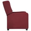 vidaXL Fauteuil inclinable Rouge bordeaux Tissu