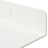 vidaXL &Eacute;tag&egrave;re flottante 2 pcs Blanc 40 x 18 x 2,5 cm Acier