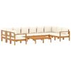 vidaXL Salon de jardin avec coussins 8 pcs bois massif d'acacia