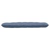 vidaXL Coussin de Dos Bleu 160 x 50 cm Tissu en velours c&ocirc;tel&eacute;