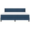 vidaXL Lit &agrave; ressorts avec matelas Bleu 200 x 180 cm Polyester