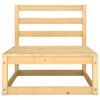 vidaXL Salon de jardin 5 pcs avec coussins Bois de pin massif