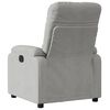vidaXL Fauteuil inclinable &eacute;lectrique gris clair tissu microfibre