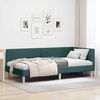 vidaXL Cadre de lit d'angle avec t&ecirc;te de lit Vert fonc&eacute; 90 cm x 200 cm