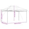 vidaXL Tente de r&eacute;ception pliable escamotable noir 440x292x315 cm