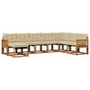 vidaXL Ensemble de canap&eacute;s d'ext&eacute;rieur 8 pcs Naturel et Beige