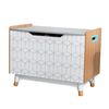 KidKraft Coffre &agrave; jouets pour enfants Mid-Century Modern Gris