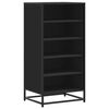 vidaXL &Eacute;tag&egrave;re &agrave; chaussures noir 48x38x97,5 cm bois d'ing&eacute;nierie