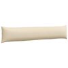 vidaXL Coussins de canap&eacute; 2 pcs Cr&egrave;me 200 x 40 cm tissu